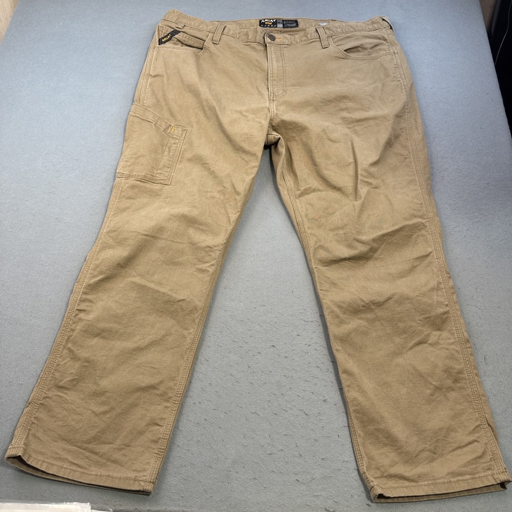 Ariat Rebar JEANS  MENS 44/30 M4 Relaxed Straight  Brown
